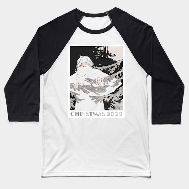 Christmas 2022 Baseball T-Shirt by wallofarts